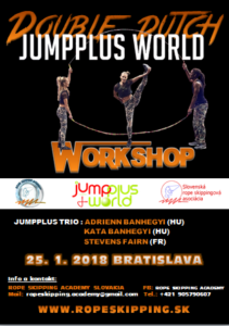 Double dutch Jumpplus World workshop v skákaní cez švihadlo.