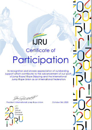 general congress ijru certificate